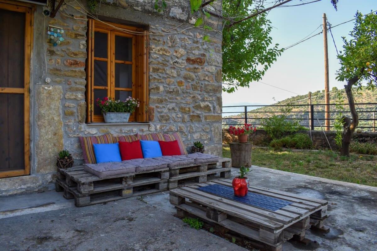 Kitriaí Coastal Stone Hideaway With Stunning Sceneryヴィラ エクステリア 写真